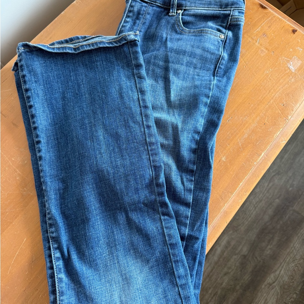 White House Black Market Blue Boot Cut Jeans